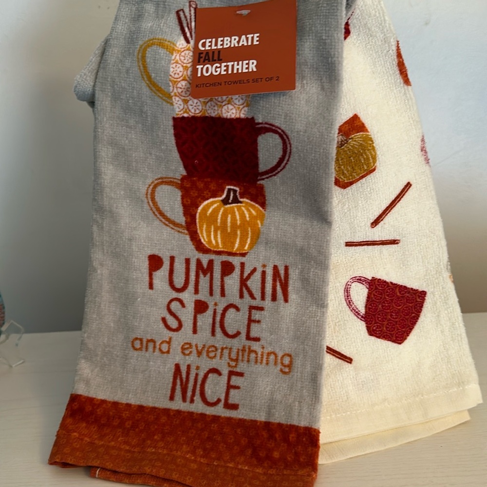 NWT (6) in total Halloween kitchen towels.